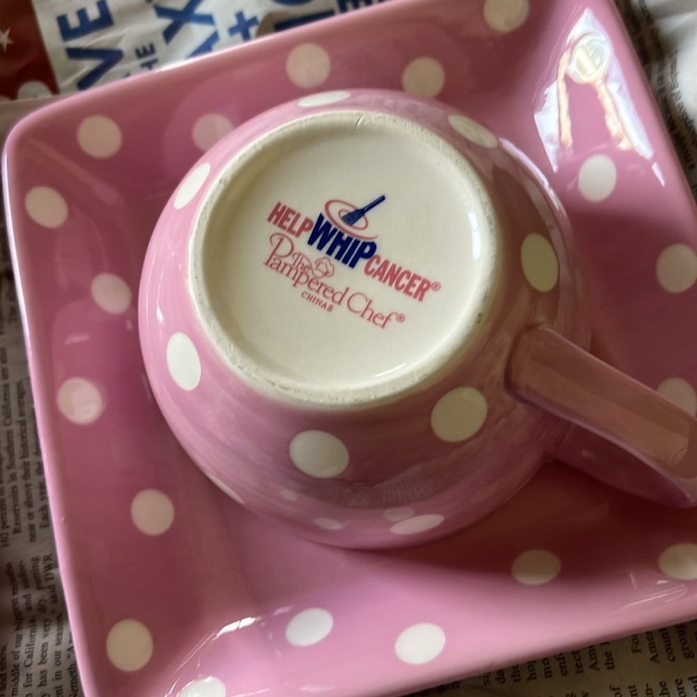 Pink Polka Dot Tea Set - Picture 4 of 5